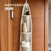 Saco de Armazenamento de Algodão e Linho Bolsa de Pendurar Utensílios de Cozinha na Parede Armazenamento Multifuncional Camada Múltipla Chave Suporte de Parede Bolsa de Decoração de Parede