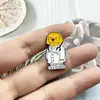Insígnia Nova Criativa Transfronteiriça Europeia e Americana Pato Desenho Animado Cachorrinho Doutor Broche Metalizado Acessórios para Roupas