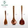 Utensílio de Cozinha de Madeira Antiaderente Espátula Especial com Cabo Longo para Cozinhar Espátula de Madeira Colher de Sopa Resistente a Altas Temperaturas Conjunto de Utensílios de Cozinha