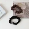 Diadema Casual Nueva Coreana con Estampado de Leopardo para Mujer Goma para Recoger Cola de Caballo Retro Café Cuerda para el Cabello Accesorios Cuadrados para el Cabello