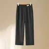 Pantalones de Primavera y Otoño para Madre, Estilo Delgado Modelo Nuevo 2026, Pantalones de Pierna Ancha de Cintura Alta con Caída para Mujeres de Mediana Edad y Mayores, Elásticos de Talla Grande