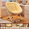 Silla Plegable para Hogar Balcón Sala de Estar Silla de Ocio Silla de Una Persona con Respaldo Silla Portátil para Exterior Patio Silla para Persona Perezosa Silla de Comedor