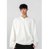 Camiseta Texturizada Decote V Manga Longa Masculina Primavera Nova Ajuste Limpo Suéter Empilhado Casual High-end Camiseta Básica