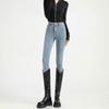 Jeans Ajustados Elásticos para Mujer Primavera Cropped Cintura Alta Ropa Exterior Cyber Popular Versátil Ajustado Ajustado Pantalones de Lápiz