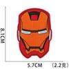 Pegatinas de tela para bordado por computadora de Iron Man, pegatinas de parche de personaje de anime, pequeño dinosaurio, bordado por computadora, Zhang Zi, planchado, Batman