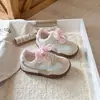 Zapatillas de Entrenamiento Color Block de Moda para Niñas Estilo Alemán 2026 Nuevas de Primavera Zapatos para Caminar de Bebé Tenis de Malla Transpirables para Niños