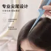 Peine de cola puntiaguda plegable, peine de cola puntiaguda para separar el cabello, de dientes finos y densos, compacto y portátil para uso doméstico, peine para peinar el cabello
