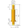 Dedal de antena conector STM para placa de pruebas de soldadura sonda de prueba dedal de resorte contacto de carga parche de PCB conexión pogopin