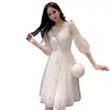 Vestido de Otoño de Manga Media de Celebridad de Internet Hada Súper Hada Popular Ropa de Otoño para Mujer 2024 Ropa de Verano de Moda Nuevo Estilo