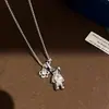 Colgante de Oso Lindo Collar de Oso con Circonita de Diseño Único, Cadena para Clavícula, Joyería de Lujo Ligero y Sensación de Alta Gama