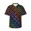 Camisa de praia neon com estampa digital de comércio exterior, camisa havaiana casual com estampa de leopardo, camisa masculina plus size, manga curta