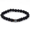 AliExpress con el mismo párrafo piedra de flash piedra volcánica piedra de hierro negro pulsera pulsera de amantes pulsera de personalidad venta al por mayor directa de fábrica