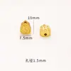 Accesorios de Oro Arena de Retención de Color Fuerte Joyería DIY Oro Antiguo Carácter de la Fortuna Calabaza Cuentas Espaciadoras Perforadas Pulsera Cuerda de Mano Tejido con Cuentas