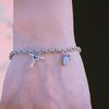 Ins Pulsera Simple de Amor con Candado de Llave para Pareja con Ventosa para Novia, Corazón con Ventosa, Par de Pulseras de Amor a Distancia para Hombre y Mujer