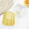 Anillo Metálico de Panal Nuevo Más Vendido de Amazon Hebilla Cerrada para Servilleta Decoración de Mesa de Hotel Fabricante Mayorista