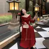 Vestido Dulce de Encaje Estilo Francés para Mujer, Atuendo Nuevo Año Primavera 2026, Elegante Vestido Largo Ajustado