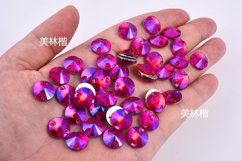 玻璃手缝钻圆卫星平扣diy美甲钻水钻平底钻服装辅料批发 (1