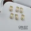 Novos acessórios para Nail Art Exquisite Tridimensional Zircon Ano Novo Nail Art Cute Cat's Eye Pearl Brocade Nail Art Accessories