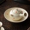 Soda Glaze Cem Caqui Esmagado Ruyi Elegante Panela Lateral Retro Cerâmica Kung Fu Conjunto de Chá Bule de Chá Tamanho Pequeno Único