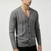 Suéter de Punto Cardigan Estilo Delgado, el Último Modelo Nuevo