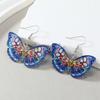 Novos brincos de borboleta estilo dopamina brincos coloridos doces brincos legais brincos personalizados nicho presente barato