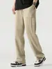 25 Pantalones de Color Sólido con Cordón y Doble Bolsillo para Hombre, Nuevos de Primavera y Otoño, Venta Caliente de Comercio Exterior Transfronterizo