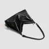 Bolso de Hombro Grande Tipo Hobo para Mujer GDCK Negro de PU Suave con Colgante