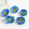 Cabeza de Flor de Amapola Simulada con un Diámetro de 8 cm, Accesorio para Pasador de Pelo DIY, Decoración Floral para Ropa, Empaque de Caja de Dulces para Bodas