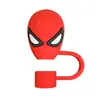 100 Individuales Lindos Spider-Man Stiller 3D Funda para Popote 10mm Popote Stanley Popote Estéreo Tapa para Popote