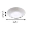 Platito de Cerámica Blanca Pura Plato de Sabor Comercial Hot Pot de Dos Compartimentos Tres Compartimentos Plato para Condimentos y Salsas Cuenco para Salsa de Soya Vinagre para Uso Doméstico