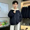 Chaqueta de primavera para niños, nuevo modelo 2026, talla grande infantil estilo callejero de primavera, chaqueta de béisbol genial y a la moda