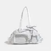 Bolso de hombro 2D estilo japonés para mujer, bolso cruzado de gran capacidad, ita bag transparente, bolso tote, bolso de hombro de estudiante de moda