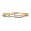 Pulsera de flor de circón chapada en oro real de 18K, lujo ligero, alta gama, moderna y exquisita, diseño único, joyería de nicho