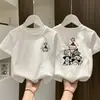 Camiseta de Manga Corta para Niña Verano Algodón Puro Ropa de Verano Dulce y Linda para Niños Bebé 2026 Nueva Ropa para Niños Tops de Dibujos Animados