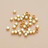 Banhado a Cobre Ouro 18K Forte Retenção de Cor Contas Quadradas Estéreo Contas Contas Superfície Brilhante Cor Viva Pulseira Acessórios de Joalheria