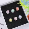 Suministro directo de fábrica DIY hecho a mano Nuevo 12 mm color plateado cuentas de flor de rosa en accesorios de joyería acrílica