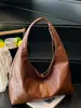 Bolsa feminina de grande capacidade 2026 nova outono e inverno para o dia a dia textura vintage ombro único axila tote bolsa balde