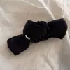 Pinza de Plátano de Organza de Múltiples Capas con Doble Lazo de Perlas Suaves Estilo Coreano Pinza para el Cabello Pinza de Pelo de Temperamento Simple Versátil Suave