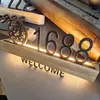 Letrero Luminoso Personalizado para Puerta, Letrero de Número de Habitación de Hotel, Letrero Electrónico para Puerta, Letrero de Acrílico para Puerta de Bed & Breakfast KTV