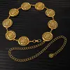Cadena de Cintura Elegante de Metal con Girasol para Mujer de Comercio Exterior, Accesorio de Cintura Ajustable para Vestido, Cinturón de Cadena Multicapa de Gama Alta
