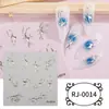 Zhengxiang Cyber Celebridade Estilo INS Adesivo para Nail Art Em relevo Cola Macia 5D Decalque Bronzing Flash Adesivo de Unha Cristal Gema DIY