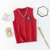 Colete de Tricô Infantil Novo Outono/Inverno 2025 Bebê Gola V Pequeno Fresco Quente Estilo College Colete Atacado