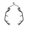 Adecuado para Qianjiang Hong 250ADV Edición Modificación Integral Barra Anticaída Accesorios Acero al Carbono Barra Anticaída para Motocicleta