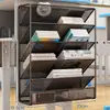 Estante de armazenamento para mesa, sem furos, para livros didáticos de estudantes, provas, mochilas, armazenamento de grande capacidade para mesa de dormitório