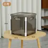 Caja de Almacenamiento para Juguetes Transparente Portátil para el Hogar Caja de Almacenamiento para Herramientas Varias Caja de Almacenamiento de Plástico Caja de Almacenamiento Plegable para Snacks