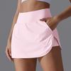 Nueva Falda de Tenis de Bolsillo Adelgazante Ajustada Slim-Fit Interior Falsa de Dos Piezas Fresca Protector Solar Yoga Fitness