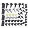 Transfronterizo 50 Piezas Coche Universal Cubierta de Motor Puerta Guardabarros Parachoques Panel Sujetador Tornillo Remache