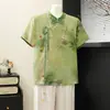 Nueva Camisa de Verano de Manga Corta Estilo Chino para Reducir la Edad de Mamá 2026 Nuevo Modelo para Mujeres de Mediana Edad y Mayores, Camiseta Superior Fina de Estilo Nacional