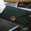 Juego de Papel de Carta Verde Oscuro Estilo Retro Carta de Amor Estilo Chino Papel Kraft Papel Especial Invitación Toque de Pintura de Fuego Membrete