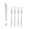 Faca e Garfo para Bolo Lunar de Aço Inoxidável, Garfo para Frutas, Louça, Garfo para Bolo de Aniversário, Garfo para Sobremesa, Conjunto de Garfos para Bolo Lunar, Logo Impresso